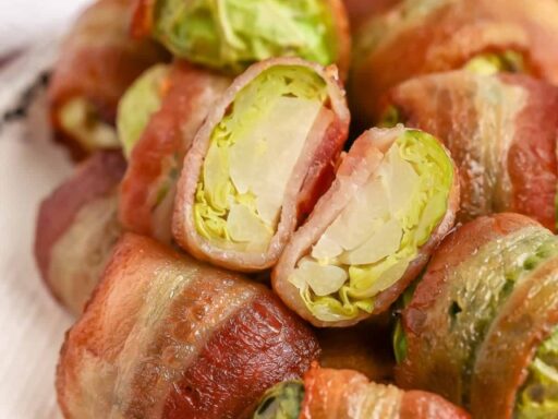 Air Fryer Bacon Wrapped Brussels Sprouts